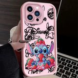 Disney Stitch Jordgubb iPhone Skal – Sött & Skyddande Motiv | MyPhonify