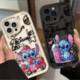 Disney Stitch Jordgubb iPhone Skal – Sött & Skyddande Motiv | MyPhonify